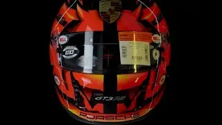 Porsche 911 GT3 RS Concept on Bell GTX3 Carbon Helmet by Shinabe Design