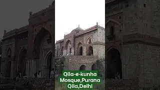 Qila-e-Kunha Mosque Purana Qila #Delhi #medievalhistory #shershahsuri #puranaqiladelhi #mosque