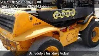 2007 JCB 520  for sale in Norfolk, VA 23502 at Ironworks Tra