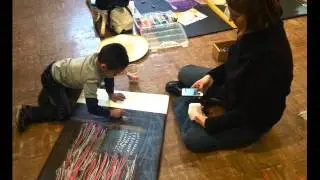 Mary Poppins Chalk Artist visit to Wenham Museum April 2014