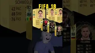 Hannover 96 ⚪🟢 in FIFA 18 vs Now 🤩.. #shorts #fifa