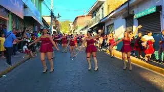Banda Nidito Tibio en el desfile del Barrio El Calvario, Chalatenango