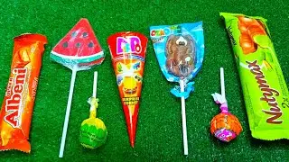 Satisfying video Asmr lollipops candy unboxing video Asmr opening video and chocolate gummy candy