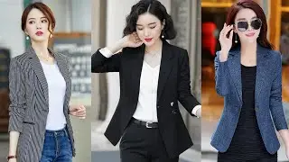 Girl's  Winter Blazer Design ll latest trendy fashions by sadia furor ll