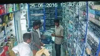 robery in our mens shop kogilu layout,Bangalore