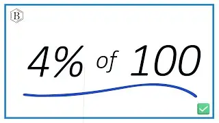 How to Calculate 4% of 100 (Four Percent of One Hundred)