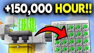 BEST SUGAR CANE Farm in Minecraft Bedrock MCPE Consoles 1.21!