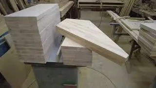 Ступени из берёзы на три лестницы