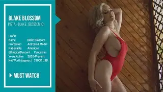 4K PhotoShoot With Blake Blossom | Model |