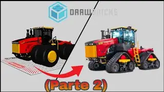 Installing Delta Track tracks on the Versatile 620 HP! - (Part 2) Draw Bricks Timelapse Build #XXVII