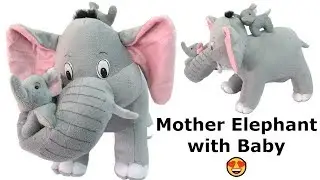 Stuffed Elephant on Amazon India | Jumbo Elephant Toy | Mommy Elephant And Baby Elephant