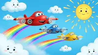 Ten Little Airplanes Nursery Rhyme | Toddler Learning & Counting Song || kids cartoon