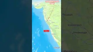 Chandigarh to Goa Flight ✈️ Route and Distance #chandigarhtogoa