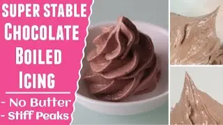 Chocolate Boiled Icing Recipe | Super Stable Chocolate Boiled icing Chocolate Boiled Frosting