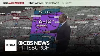 Tracking the weekend snowstorm and cold temperatures in Pittsburgh