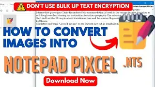 Data Entry Images to Pixcel Notepad StartTxt Conversion into .nts format || SW Infotech