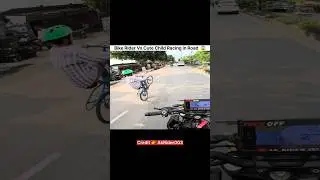 Bike Rider Vs Cute Child Racing At Road 😱 | Live Crash | Live Accident 😰 | #bikerider #bikeriding
