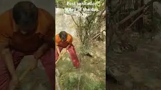 Post sanitation video of the earmarked area of the day.KP2D.Dr.P.C.Jha.
