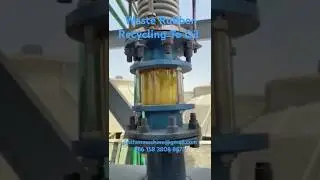 Waste Rubber Recycling To Fuel Oil Machine #rubbers #wasterecycling #wastemanagement #factory