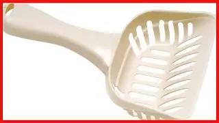 Petmate Litter Scoop for Cats, Large Size, Bleached Linen