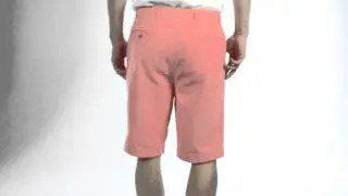 Fairway & Greene Washed Silk-Cotton Twill Shorts - Flat Front (For Men)