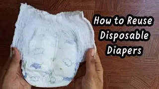 How To Reuse Disposable Diapers ||Idea For Dispose Used Diapers||Shenza & Mom