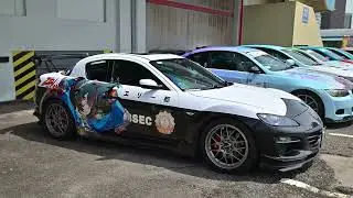 Itasha SG rolling in to Koochester car meet