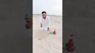 Desert Camping 🏕️ I Hid Food in Hot Sand&ndash; Will It Stay Safe? #camping #lifehacks #experiment #desert