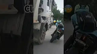 Idiot truck driver // close calls # #himachalpradesh #bike #ktms #motorcycle #rider #sportsbike