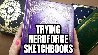 Discovering the Magic: Trying Nerdforge Sketchbooks, New Paints and Palettes for a Christmas Drawing