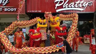 Sáng 27/12 Đoàn LSR PHI ANH ĐƯỜNG múa lân khai trương PHATTY'S BAR and GRILL