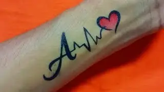 A tattoo / a letter tattoo बनाना सीखें ! initial a name tattoo