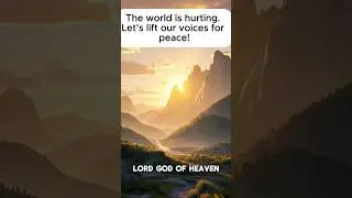 The world is hurting. Let&rsquo;s lift our voices for peace! #prayforpeace #PrayerForNations