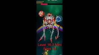 SPACE SHOOTER. Level 16 - 3. Mini Boss 16