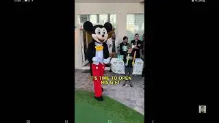 Mickey mouse destroy kid birthday