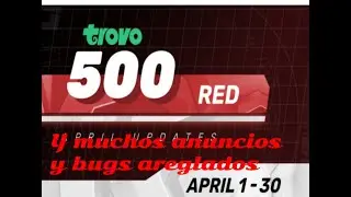 Trovo 500 Abril y mas updates de Trovo