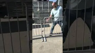 How To Hook Steel Crowd Control Barricades Together