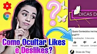 COMO OCULTAR LIKES E DESLIKES DOS SEUS V&Iacute;DEOS PELO CELULAR