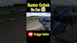 Hunter Cr@sh In Car🤯 #shorts #draggersubho #gt650 #crash
