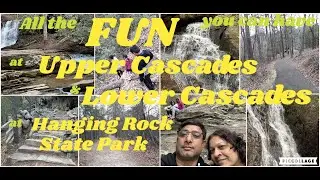 Upper Cascades and Lower Cascades Waterfalls | Hanging Rock State Park | Hiking Trails