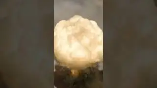 Nuclear blast caught with tilt shift effect #shorts