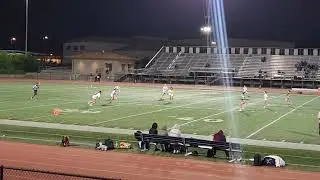 Maya catching the lateral on the punt, girls were having fun running this play