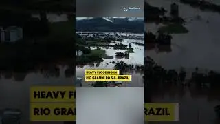 Drone Visuals: Flooding in Rio Grande do Sul in #Brazil | #shorts #rain #flood #floods #drone