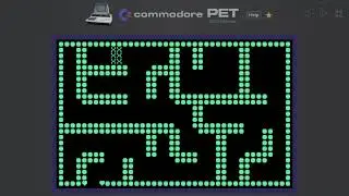 Playing the brand new 2025 Commodore PET game 