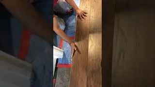 Laminate floor installation