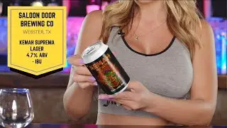 Yee Haw! 🤠 Saloon Door Brewing Co Kemah Suprema Texas Lager Craft Beer Review with @AllieRae