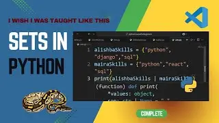 Sets in Python Explained (Complete) 