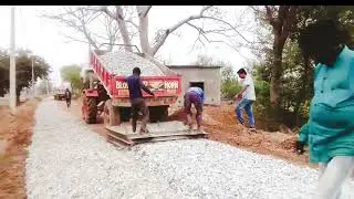 WBM  LAYING  IN ROAD AND FILLIN MOORUM AS FILLER IN PMGSY ROAD MAIN METALING KESE KARE