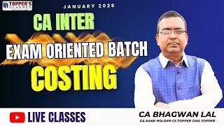 CA INTER COSTING EXAM ORIENTED BATCH FOR JAN'26 / LECTURE - 13