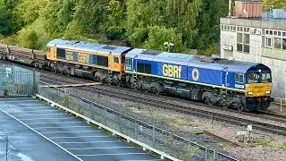 Double Class 66s at Basingstoke, SWML, 12/9/2025 | Boom Trainspots